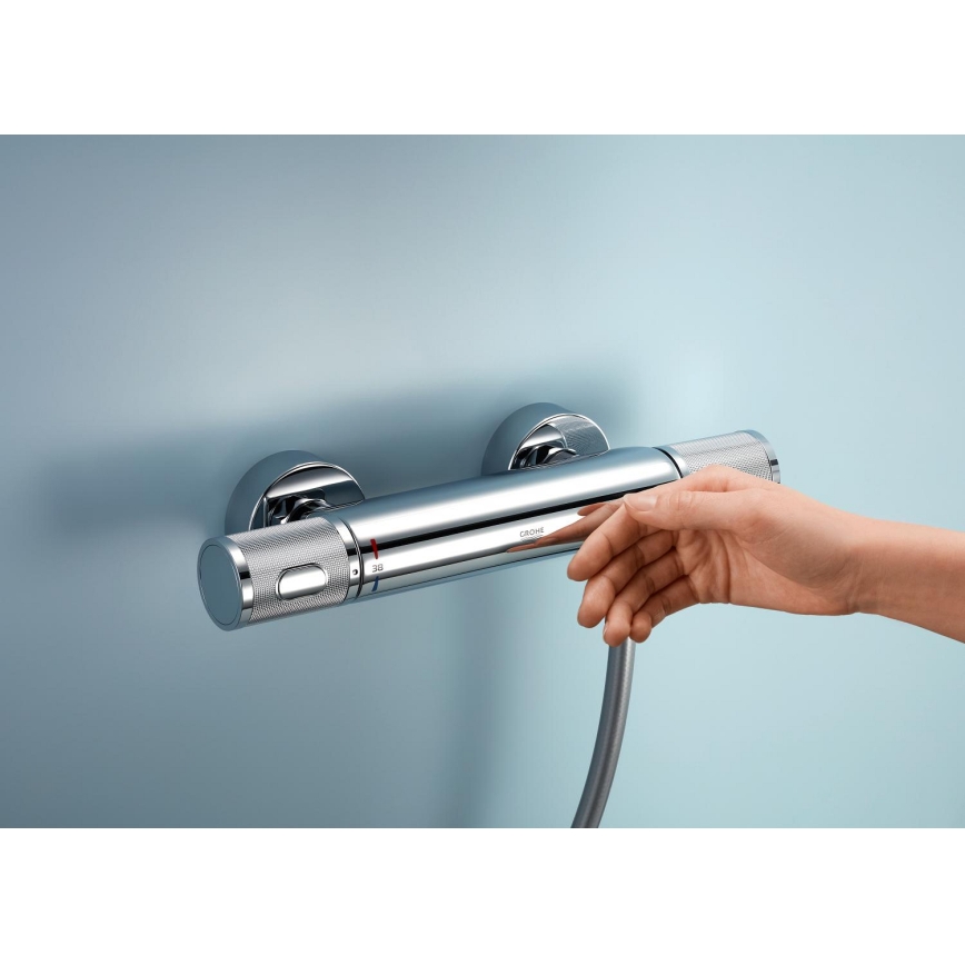 GROHE 34853001 - Σετ ντους με θερμοστατική μπαταρία PRECISION FEEL+ 90 cm, γυαλισμένο χρώμιο