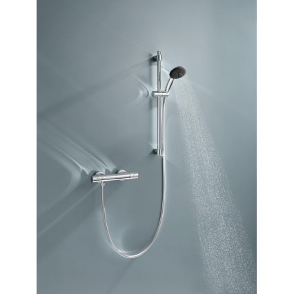 GROHE 34856000 - Σετ ντους με θερμοστατική μπαταρία PRECISION GET 600 mm γυαλισμένο χρώμιο