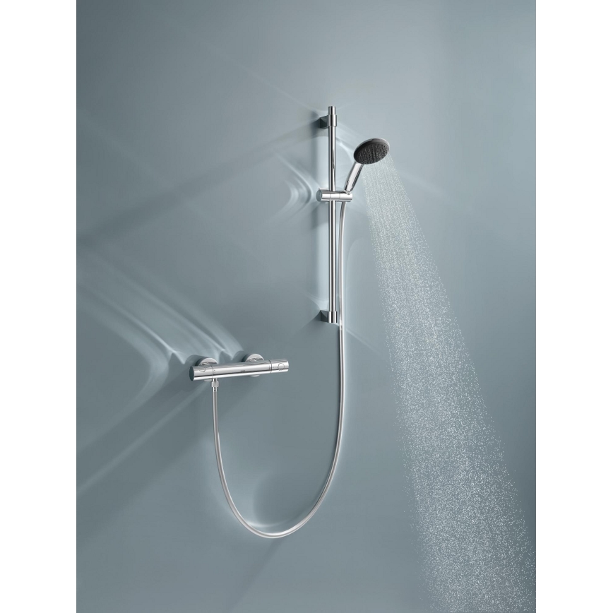 GROHE 34856000 - Σετ ντους με θερμοστατική μπαταρία PRECISION GET 600 mm γυαλισμένο χρώμιο