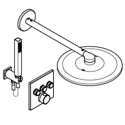 GROHE 34875000 - Σύστημα ντους PRECISION SMARTCONTROL 310 mm γυαλιστερό χρώμιο