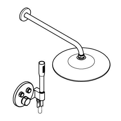 GROHE 34878000 - Σύστημα ντους PRECISION SMARTCONTROL 260 mm, γυαλιστερό χρώμιο
