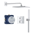 GROHE 34879000 - Εντοιχισμένο σύστημα ντους PRECISION CUBE 310 × 310 mm χρωμέ