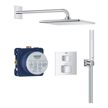 GROHE 34879000 - Εντοιχισμένο σύστημα ντους PRECISION CUBE 310 × 310 mm χρωμέ