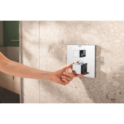 GROHE 34879000 - Εντοιχισμένο σύστημα ντους PRECISION CUBE 310 × 310 mm χρωμέ
