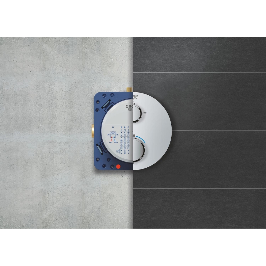 GROHE 34880000 - Εντοιχισμένη σταθερή μπαταρία ντους GROHTHERM SMARTCONTROL χρώμιο