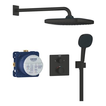GROHE 348822430 - Σετ ντους PRECISION 250 × 250 mm μαύρο
