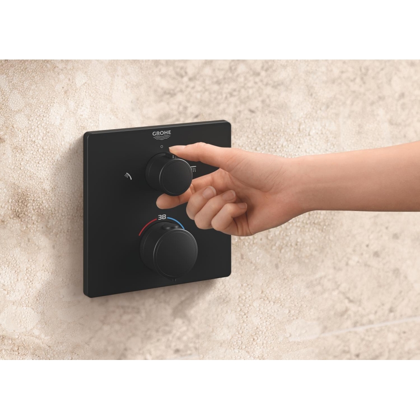 GROHE 348822430 - Σετ ντους PRECISION 250 × 250 mm μαύρο