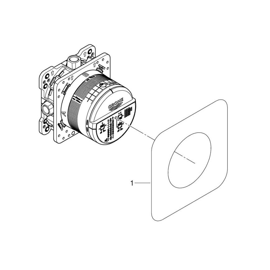 GROHE 35600000 - Καθολικό εντοιχιζόμενο σώμα RAPIDO SMARTBOX DN 15