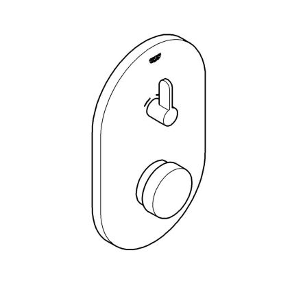 GROHE 36321000 - Μπαταρία ντους με αυτόματο κλείσιμο EUROSMART COSMOPOLITAN T, χρωμέ