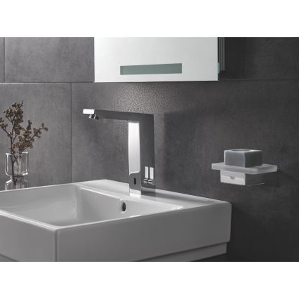 GROHE 36440000 - Ηλεκτρονική μπαταρία νιπτήρα EUROCUBE E DN 15 με υπέρυθρη ανίχνευση, χρώμιο