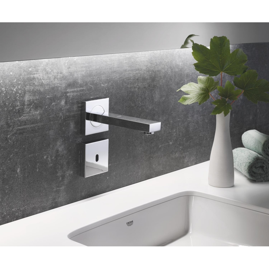 GROHE 36442000 - Ηλεκτρονική μπαταρία με υπέρυθρους αισθητήρες EUROCUBE E, γυαλιστερό χρώμιο
