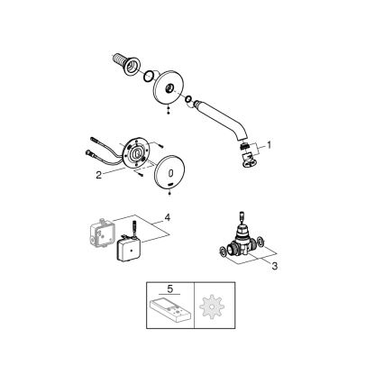 GROHE 36447000 - Υπέρυθρη ηλεκτρονική βρύση ESSENCE E 182 mm γυαλιστερό χρώμιο