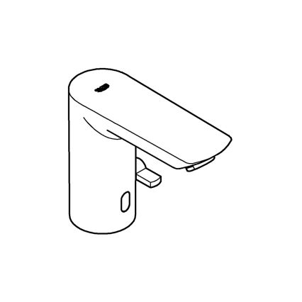 GROHE 36453000 - Υπέρυθρη ηλεκτρονική μπαταρία νιπτήρα BAU COSMOPOLITAN E 123 mm χρωμέ
