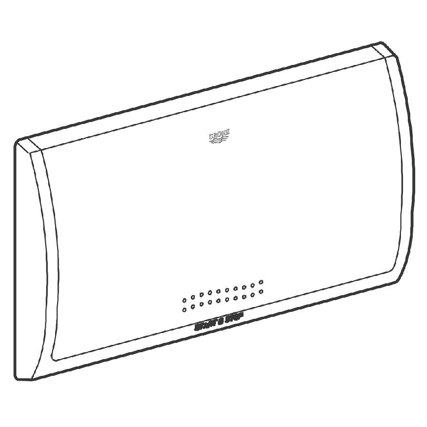 GROHE 37053SH0 - Πλακέτα έκπλυσης CLASSIC 330 × 190 mm λευκή