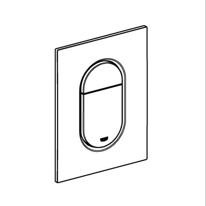 GROHE 37624SH0 - Πλακέτα χειρισμού ARENA COSMOPOLITAN S 130 × 172 mm λευκή