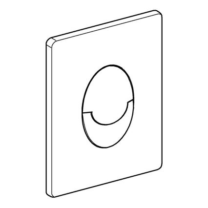 GROHE 38505000 - Πλακέτα έκπλυσης SKATE AIR 156 × 197 mm γυαλιστερό χρώμιο