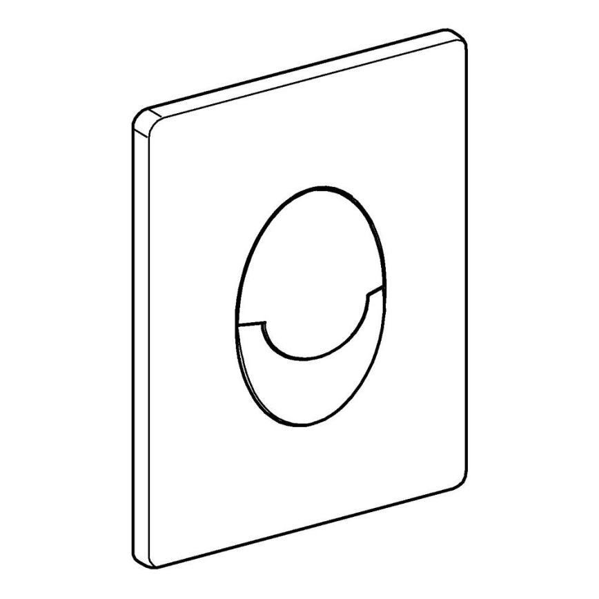 GROHE 38505P00 - Πλακέτα χειρισμού SKATE AIR 156 × 197 mm ματ χρώμιο