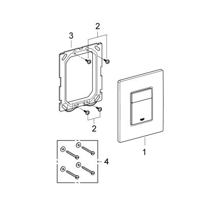 GROHE 38732DL0 - Πλακέτα έκπλυσης SKATE COSMOPOLITAN 156 × 197 mm, χάλκινη