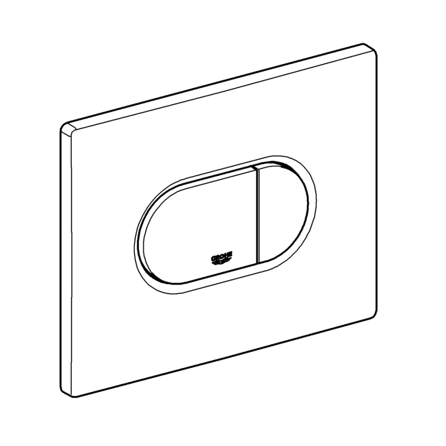 GROHE 38858SH0 - Πλακέτα ενεργοποίησης ARENA COSMOPOLITAN 156 × 197 mm λευκό