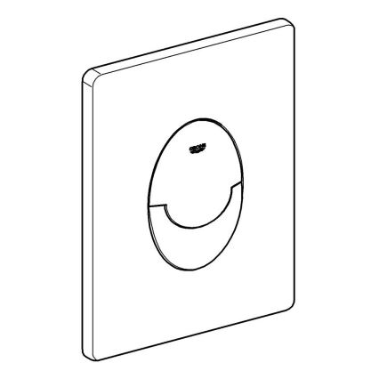 GROHE 38964KV0 - Πλακέτα ενεργοποίησης START 156 × 197 mm μαύρη