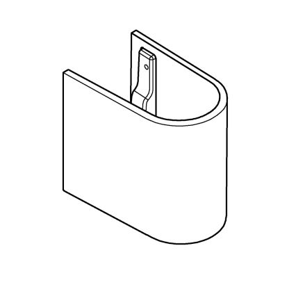 GROHE 39201000 - Ημι-κολόνα EURO CERAMIC 210 × 300 × 322 mm κεραμική/λευκή