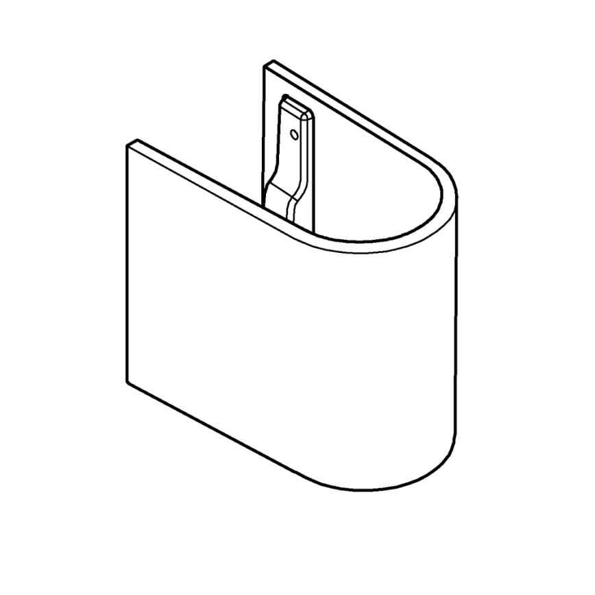 GROHE 39201000 - Ημι-κολόνα EURO CERAMIC 210 × 300 × 322 mm κεραμική/λευκή