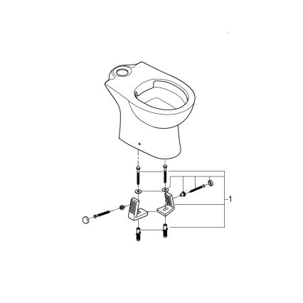 GROHE 39349000 - Νιπτήρας δαπέδου BAU CERAMIC 356 × 600 × 400 mm κεραμικό/λευκό