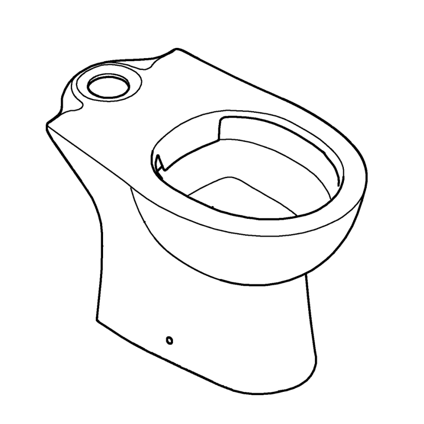 GROHE 39349000 - Νιπτήρας δαπέδου BAU CERAMIC 356 × 600 × 400 mm κεραμικό/λευκό