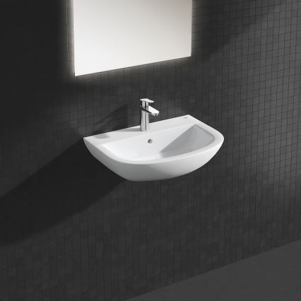 GROHE 39421000 - Επιτοίχιος νιπτήρας BAU CERAMIC 609 × 442 mm κεραμικός/λευκός