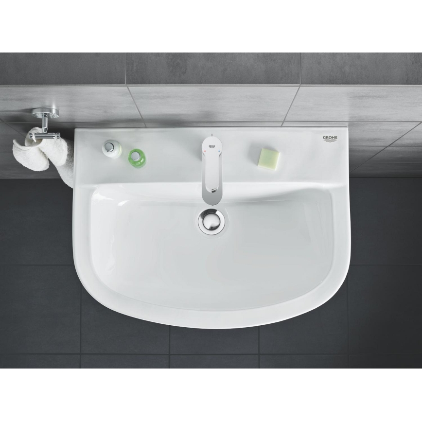 GROHE 39421000 - Επιτοίχιος νιπτήρας BAU CERAMIC 609 × 442 mm κεραμικός/λευκός