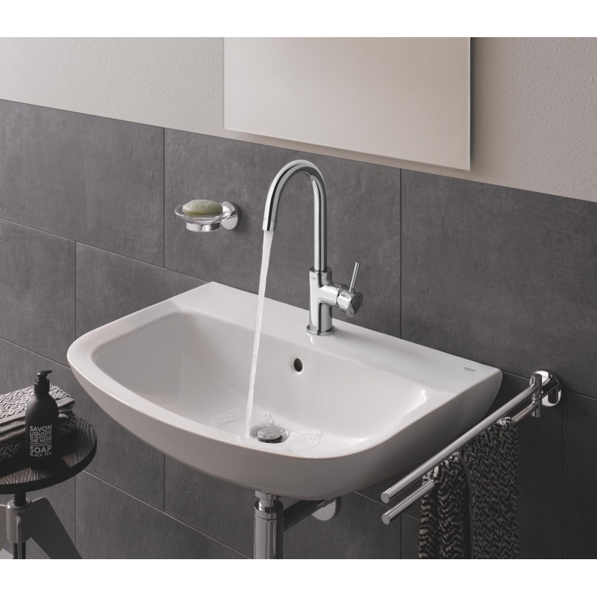 GROHE 39421000 - Επιτοίχιος νιπτήρας BAU CERAMIC 609 × 442 mm κεραμικός/λευκός