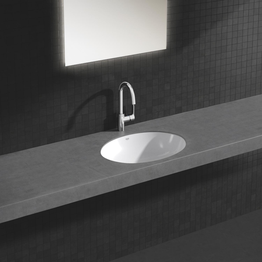 GROHE 39423000 - Εντοιχιζόμενος νιπτήρας BAU CERAMIC 560 × 420 mm κεραμικό/λευκό