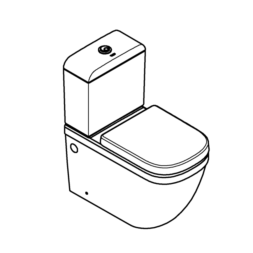 GROHE 39462000 - Σετ WC EURO CERAMIC 67,5 x 37,4 x 77,4 cm κεραμικό/λευκό