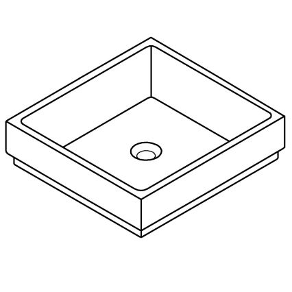GROHE 3948100H - Νιπτήρας CUBE 500 × 470 mm κεραμικός/λευκός