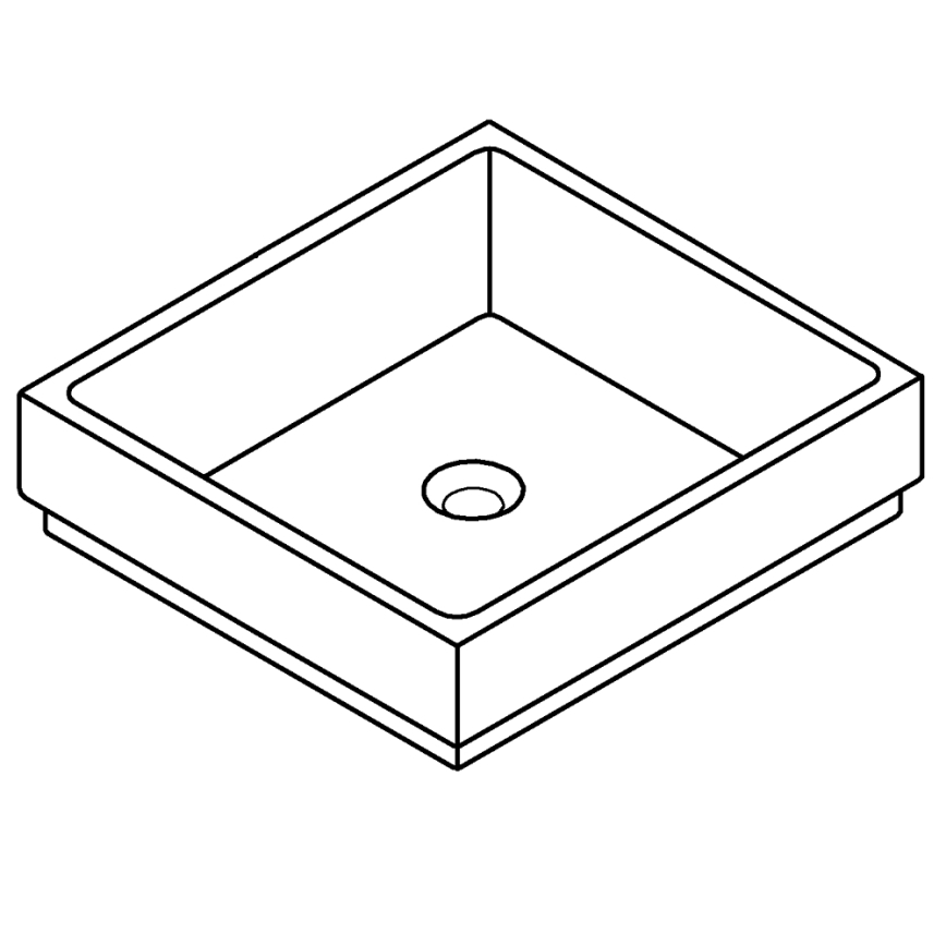 GROHE 3948100H - Νιπτήρας CUBE 500 × 470 mm κεραμικός/λευκός