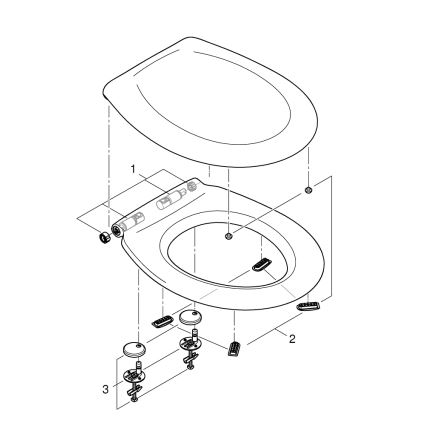 GROHE 39493000 - Κάθισμα WC BAU CERAMIC, Duro λευκό