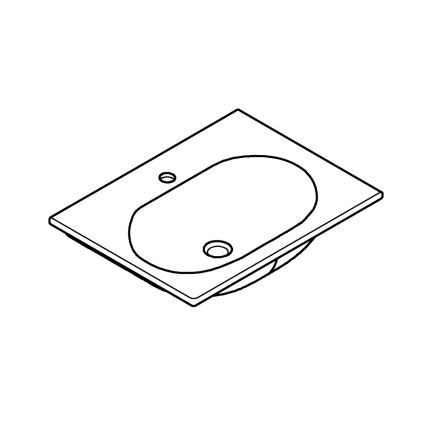 GROHE 3956800H - Νιπτήρας ESSENCE 600 × 460 mm κεραμικός/λευκός