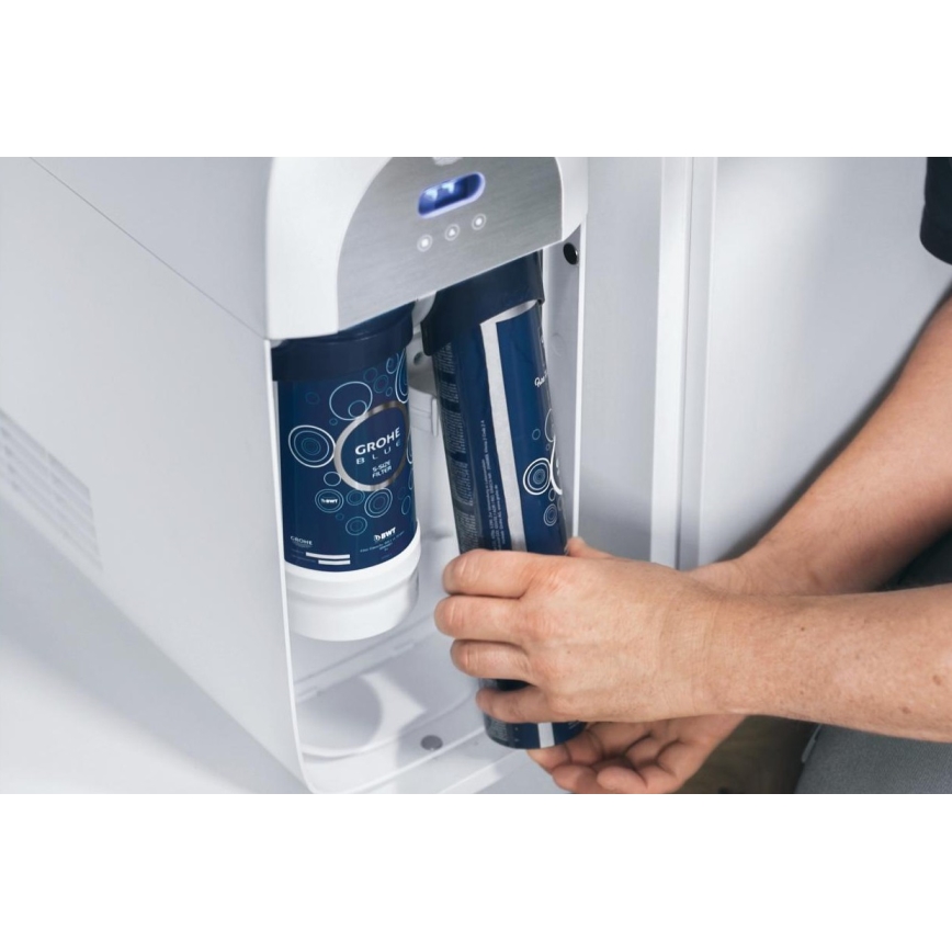 GROHE 40422000 - Φιάλη CO2 για GROHE BLUE 425 g (4 τεμάχια) από ανοξείδωτο χάλυβα