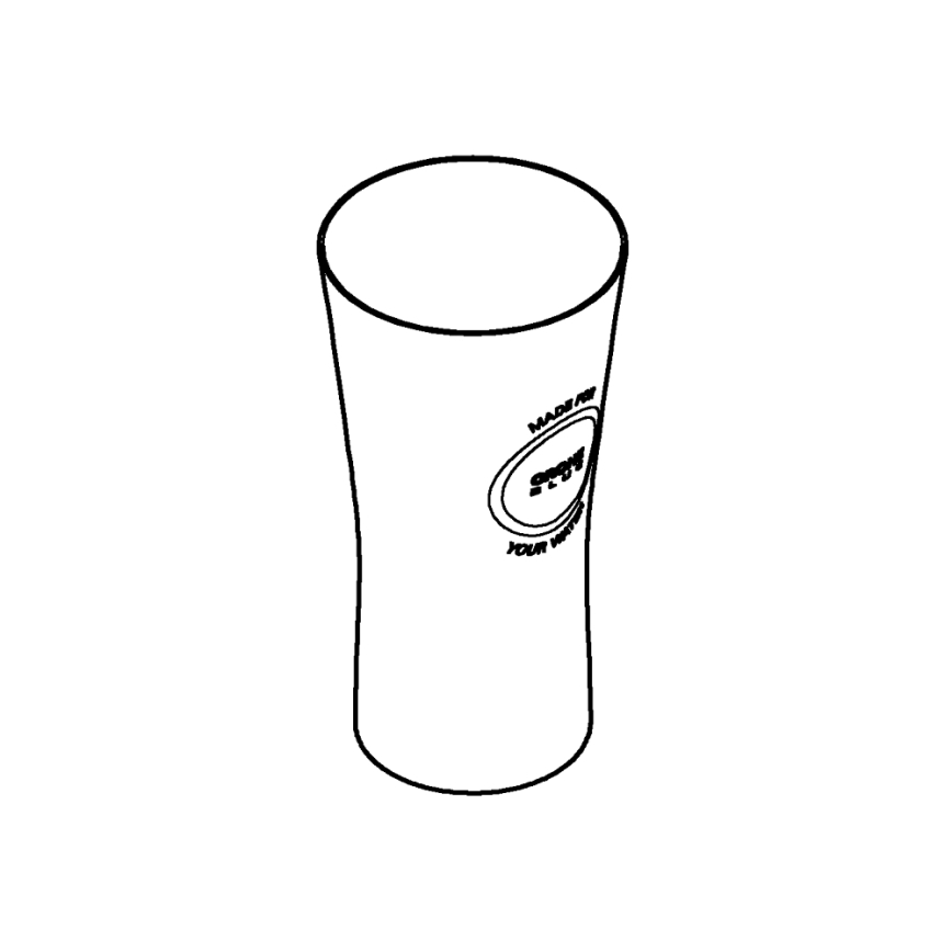 GROHE 40437000 - Σετ 6 ποτηριών BLUE 250 ml, κρυστάλλινα/διάφανα