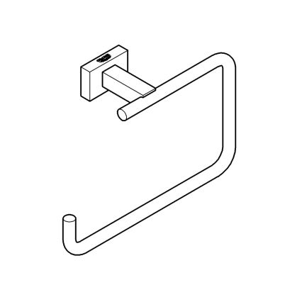 GROHE 40510001 - Κρεμάστρα πετσετών ESSENTIALS CUBE 188 mm γυαλιστερό χρώμιο