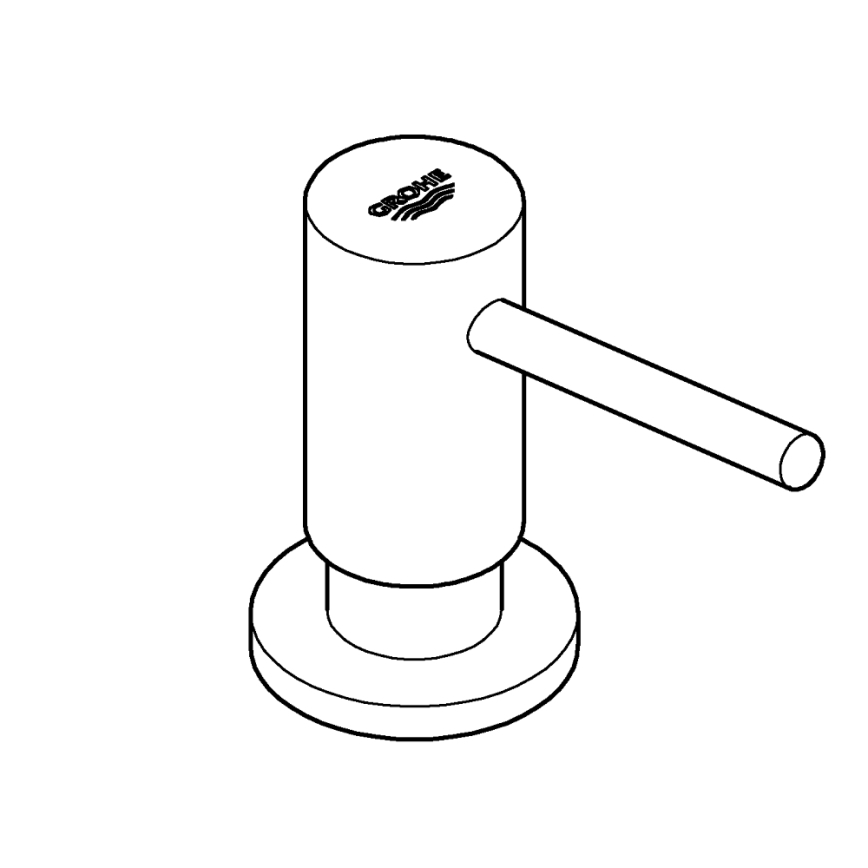 GROHE 40535000 - Δοσομετρητής υγρού σαπουνιού COSMOPOLITAN 500 ml γυαλιστερό χρώμιο