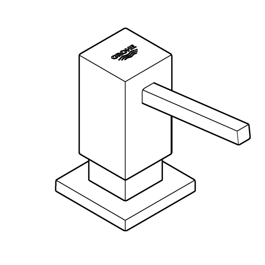 GROHE 40535DC0 - Δοσομετρητής σαπουνιού COSMOPOLITAN 500 ml, ανοξείδωτος