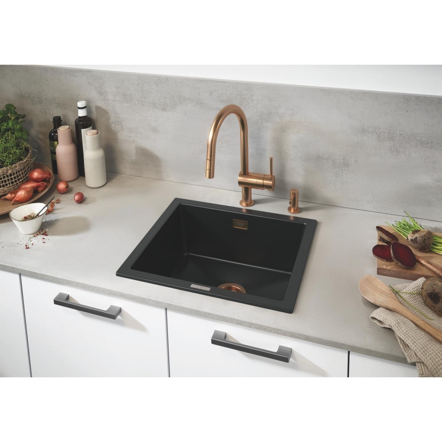 GROHE 40535DL0 - Δοσομετρητής υγρού σαπουνιού COSMOPOLITAN 500 ml χάλκινος