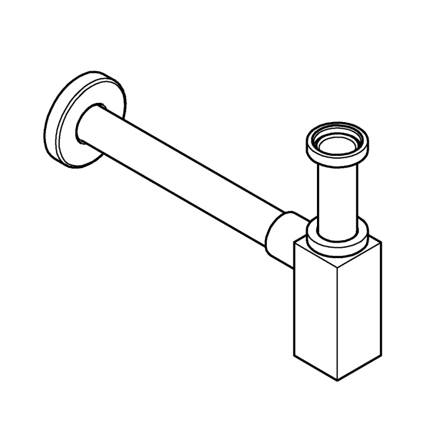 GROHE 40564A00 - Σιφώνι ΣΙΦΩΝΙΑ γραφίτης