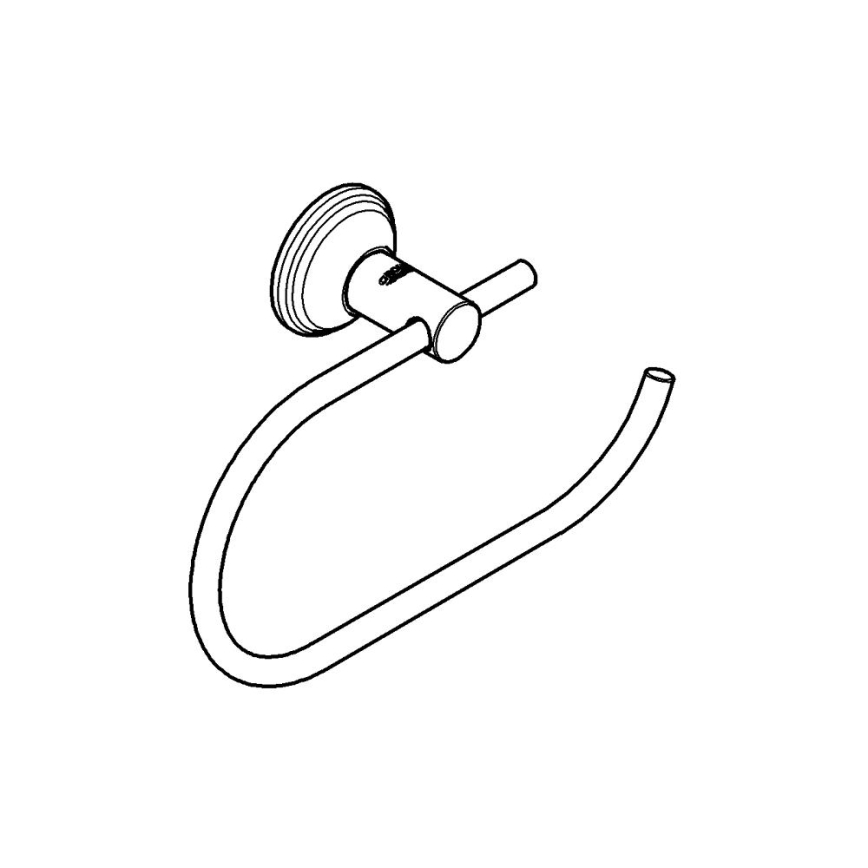 GROHE 40657001 - Θήκη για χαρτί υγείας ESSENTIALS AUTHENTIC, γυαλιστερό χρώμιο