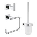 GROHE 40757001 - Σετ αξεσουάρ ESSENTIALS CUBE, γυαλιστερό χρώμιο