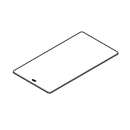 GROHE 40786L00 - Γυάλινο ράφι 450 × 240 × 19 mm λευκό