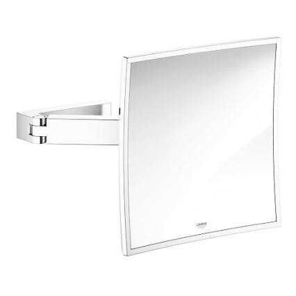 GROHE 40808000 - Καθρέφτης μακιγιάζ SELECTION CUBE 22,3 × 22,3 cm γυαλιστερό χρώμιο