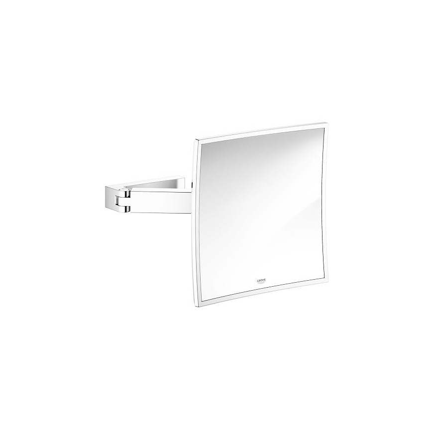 GROHE 40808000 - Καθρέφτης μακιγιάζ SELECTION CUBE 22,3 × 22,3 cm γυαλιστερό χρώμιο