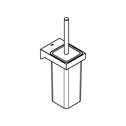 GROHE 40857000 - Σετ καθαρισμού τουαλέτας SELECTION CUBE, γυαλιστερό χρώμιο